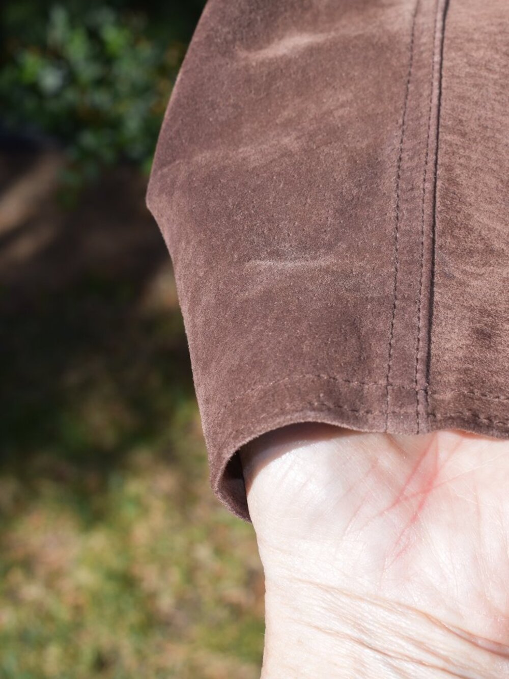 Brown Suede Button-Front Jacket | Fully Lined | Classic Style - Picture 7 of 14